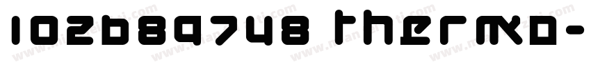 102689748 thermo字体转换